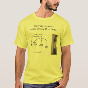 Material-Ingenieurgriff Druck ohne Belastung T-Shirt