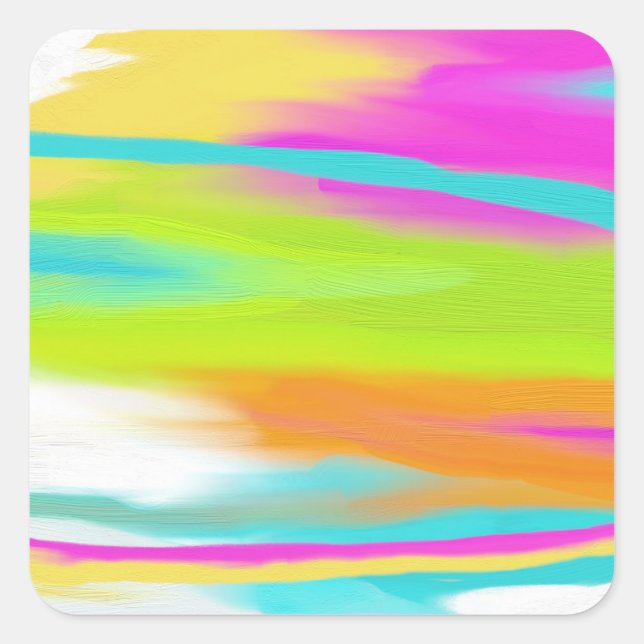 Material Quadratischer Aufkleber (Vorderseite)