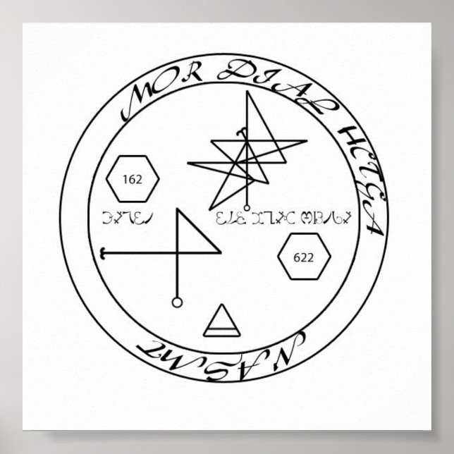 Material Success Enochian Sigil Poster (Vorne)