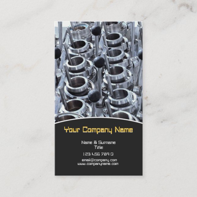 Materialingenieurhütteningenieur metallurgisch visitenkarte (Vorderseite)