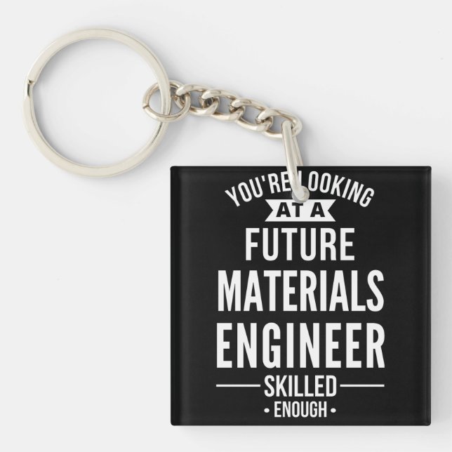 materials engineer gift schlüsselanhänger (Vorderseite)