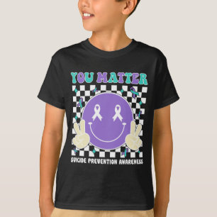 Materie Türkis Lila Bewusstsein Psychische Gesundh T-Shirt