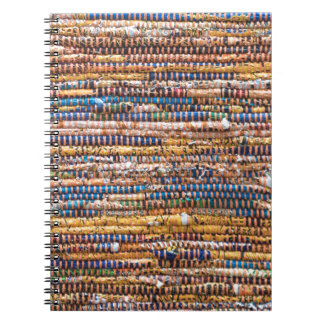 Materielle Wolldecke Notizblock