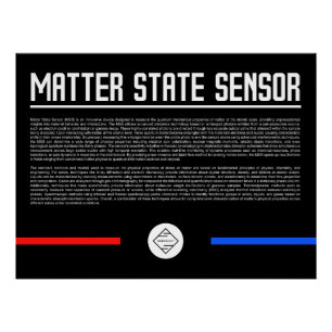 Materiezustandssensor Glänzendes Poster