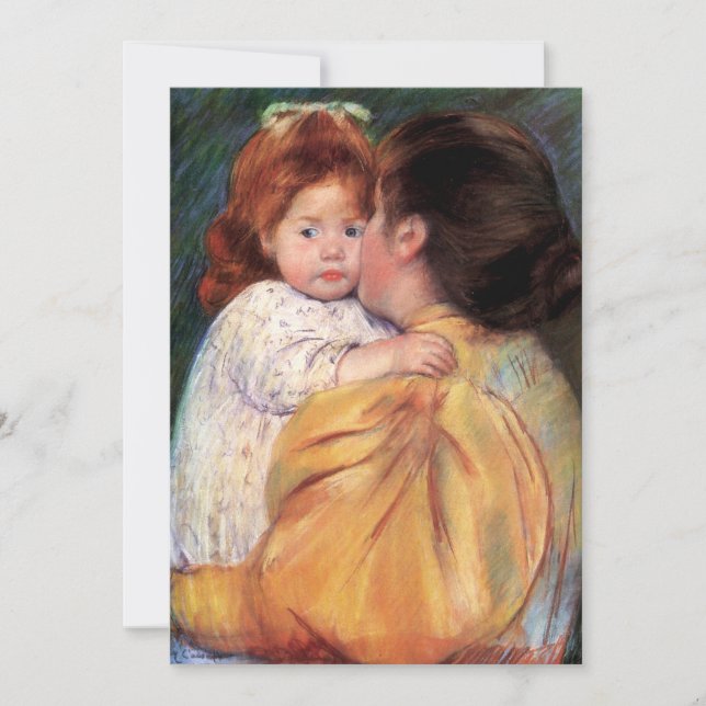 Maternal Kiss | Mary Cassatt Card (Vorderseite)