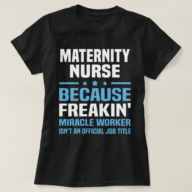 Maternity Nurse T-Shirt (Design vorne)