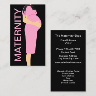 Maternity Shop Moderne Visitenkarten Design Visitenkarte