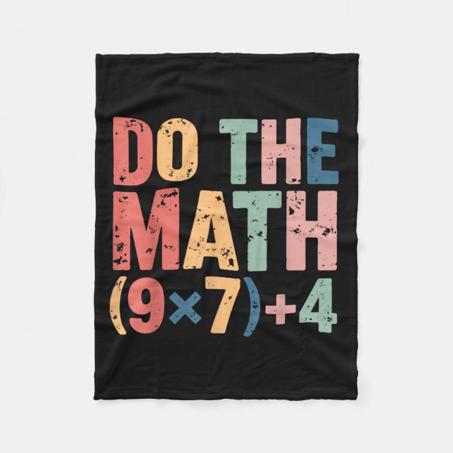Math 67 Meme Sechs Sieben Illustration Fleecedecke (Vorderseite)