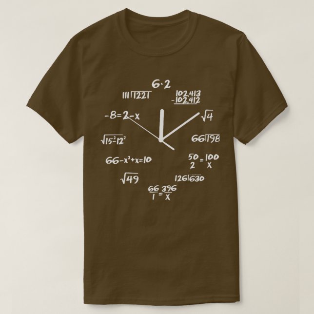 Math A Clock T-Shirt (Design vorne)
