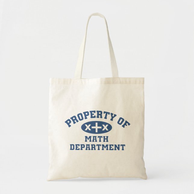 Math-Abteilung (blau x+x) Tote Bag Tragetasche (Vorne)