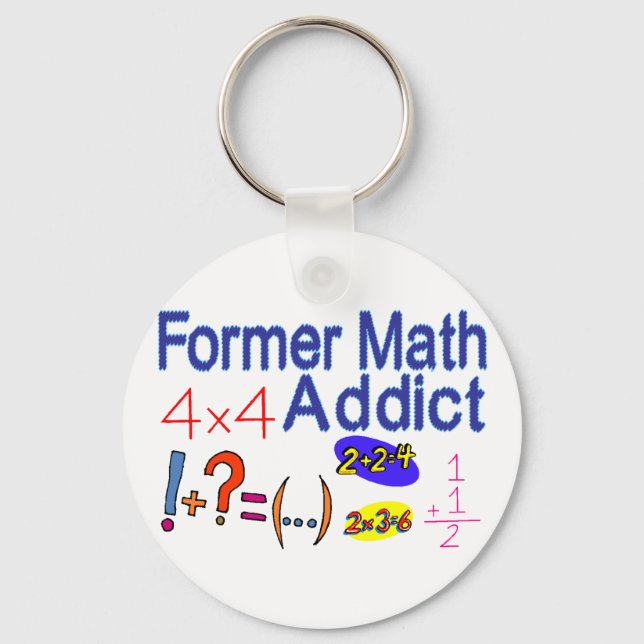 Math Addict Schlüsselanhänger (Vorderseite)