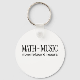 Math and Music _ move me beyond measure Schlüsselanhänger