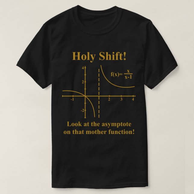 Math asymptote T-Shirt (Design vorne)