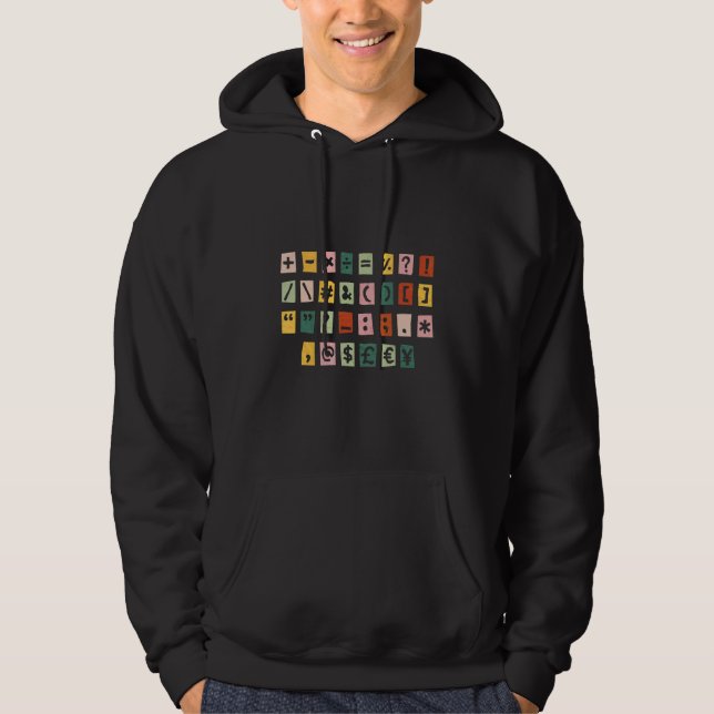 Math-Berechnungssymbole Hoodie (Vorderseite)