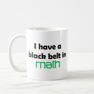 Math Black Gürtel Kaffeetasse