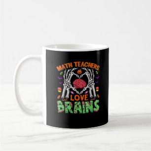 Math Brain Heart Skeleton Hand Zombie Halloween Kaffeetasse