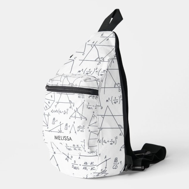 Math Calculations and forms Personalisiert name Crossbody Bag (Rechte Ecke)