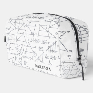 Math Calculations and forms Personalisiert name Waschbeutel
