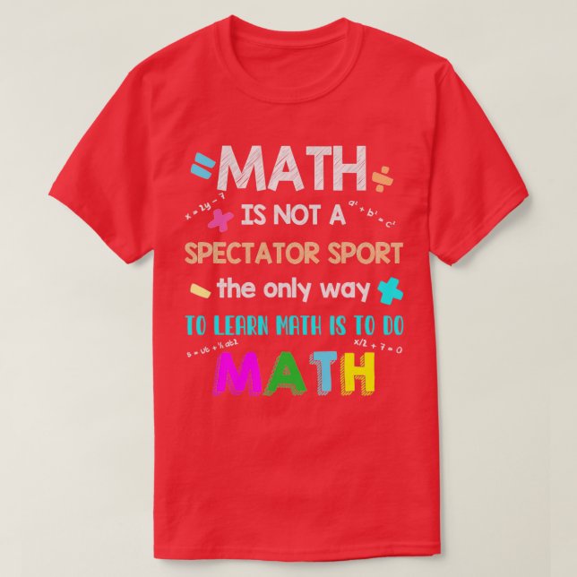 Math Calculator Math Facts Math 3. Stufe Mathemati T-Shirt (Design vorne)