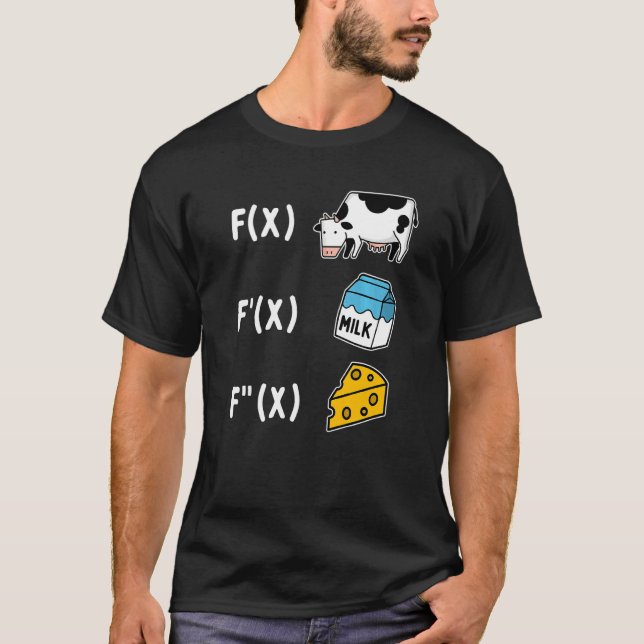Math Cheese Formeln T-Shirt (Vorderseite)