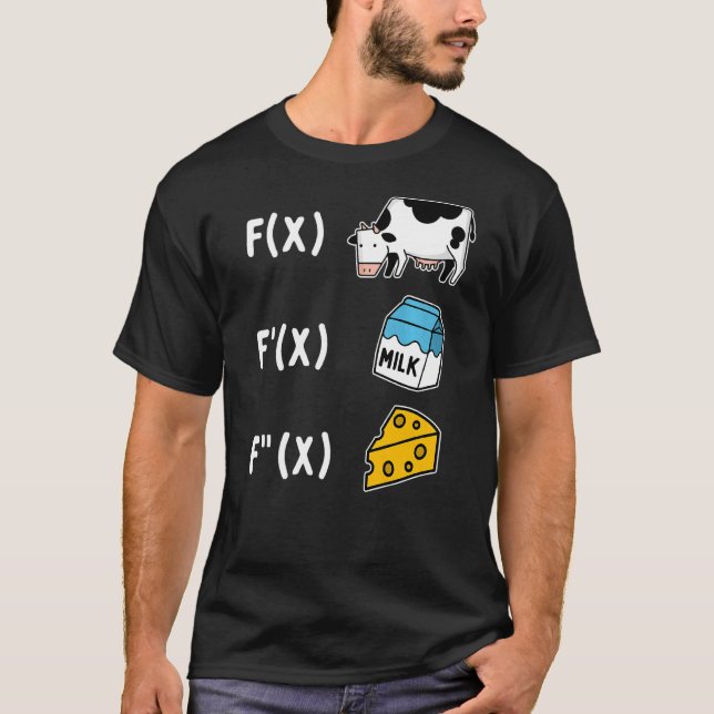 Math Cheese Formeln T-Shirt (Vorderseite)