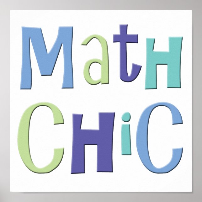 Math Chic Poster (Vorne)
