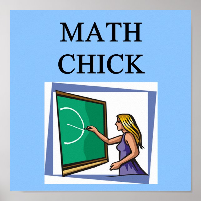 MATH CHICK POSTER (Vorne)