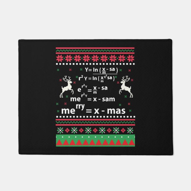 MATH CHRISTMAS FUßMATTE (Vorderseite)