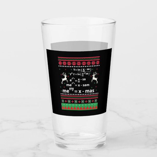 MATH CHRISTMAS GLAS (Vorderseite)