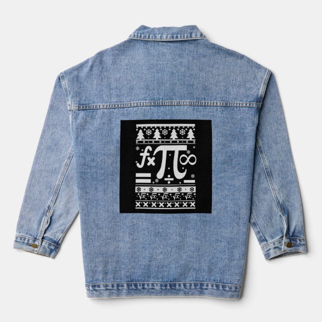 Math Christmas Jeansjacke (Rückseite)