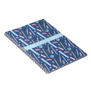 MATH CLASS BLUE AQUA PINK NOTEBOOK NOTIZBLOCK