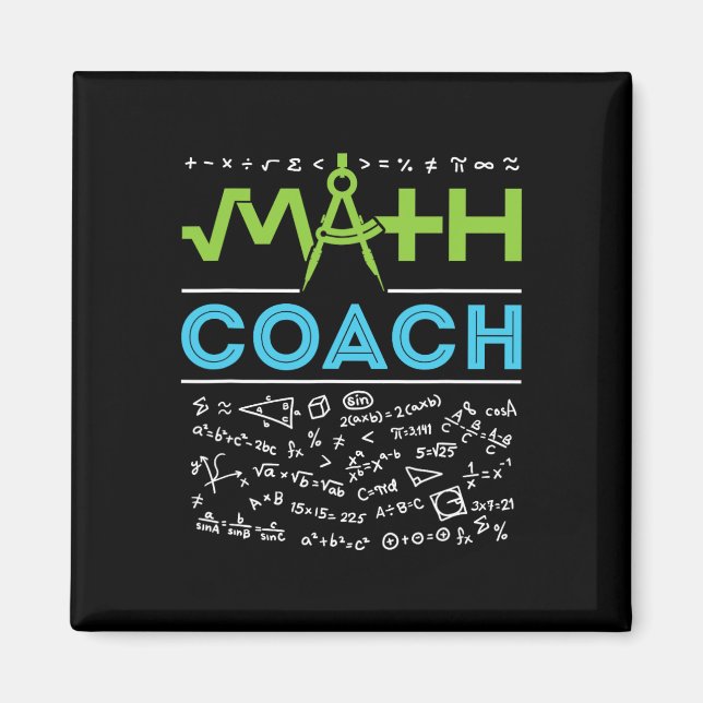 Math Coach Lehrer Dankeschön Zur Schule  Magnet (Vorne)