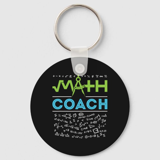 Math-Coach-Lehrer Dankeschön Zur Schule  Schlüsselanhänger (Vorderseite)