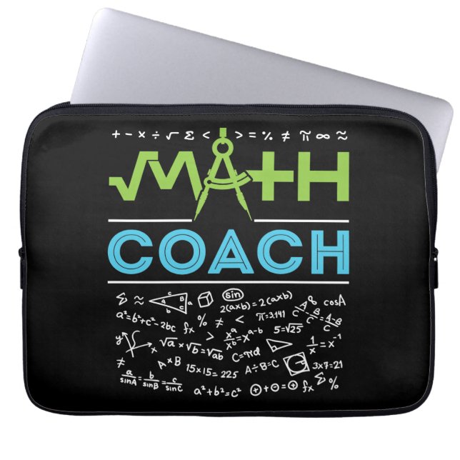 Math Coach Mathematics Tutor Laptopschutzhülle (Vorderseite)
