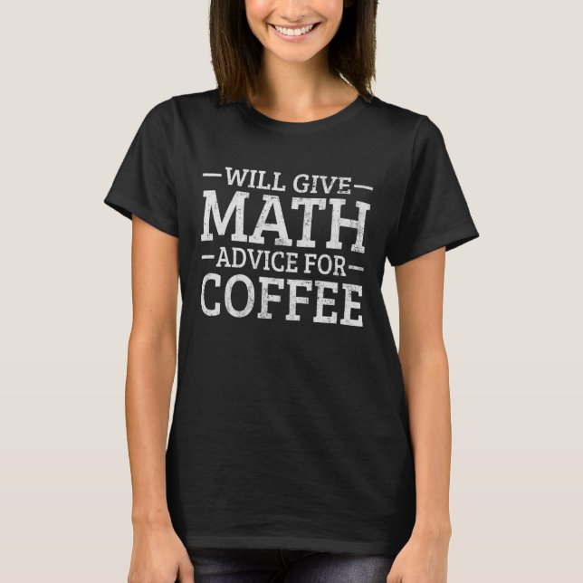Math Coffee T-Shirt (Vorderseite)