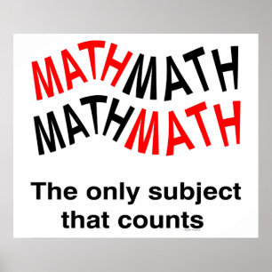 Math Counts Wave Poster