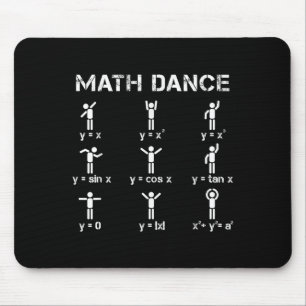 Math Dance Algebraic Functions Funny Teacher Shirt Mousepad