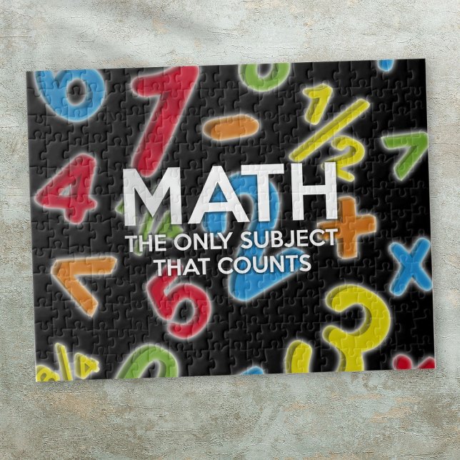 MATH DAS EINZIGE THEMA, DAS ZÄHLT PUZZLE (MATH THE ONLY SUBJECT THAT COUNTS JIGSAW PUZZLE)