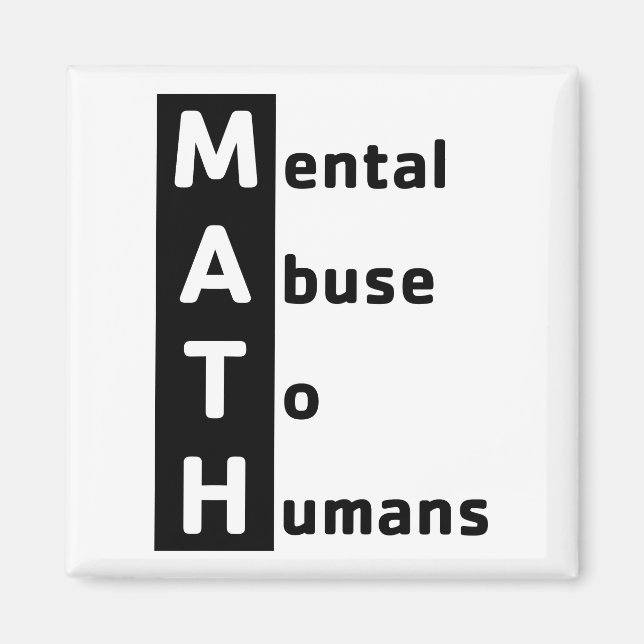 Math Definition Magnet (Vorne)