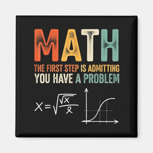 Math der erste Schritt ist zuzugeben ein Problem z Magnet (Vorne)