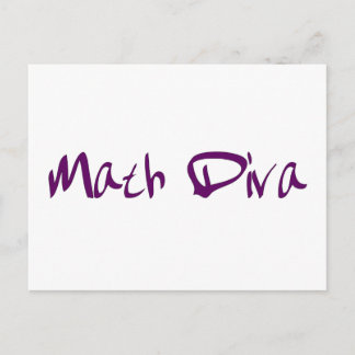 Math Diva Postkarte