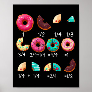 Math Donut Bruch Byck Zur Schule Lehrer Geschenke Poster