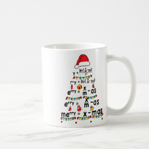 Math Equation Merry X-mas Funny Math Lehrer Chris Kaffeetasse
