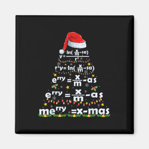 Math Equation Merry X-mas Funny Math Lehrer Chris Magnet
