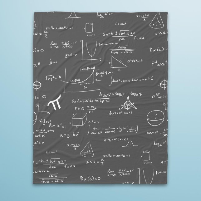 Math Equations Formeln Algebra Nerd Fleecedecke (Von Creator hochgeladen)