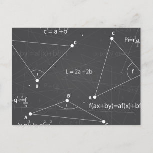 Math Equations Postkarte
