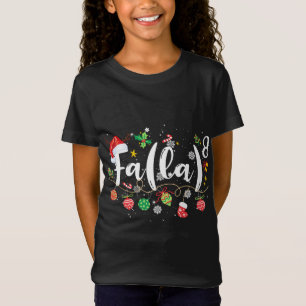 Math Fa La 8 Santa Christmas Pajamas Lehrer Stude T-Shirt
