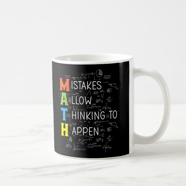 MATH-Fehler erlauben das Denken Kaffeetasse (Rechts)