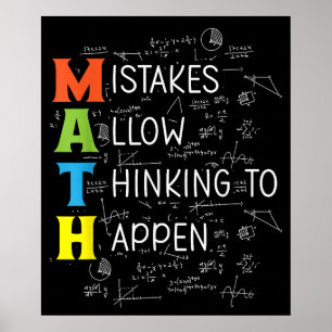 MATH-Fehler erlauben das Denken Poster
