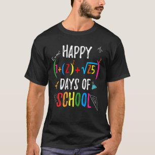 Math Formel 100 Tage Schule für Mathematik Lehrer T-Shirt